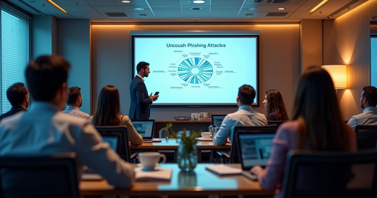 Treinamento de cibersegurança em ambiente corporativo 