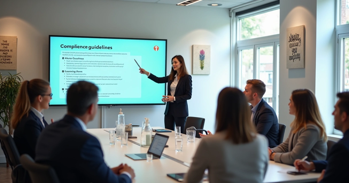 Treinamento de compliance para colaboradores em uma empresa 