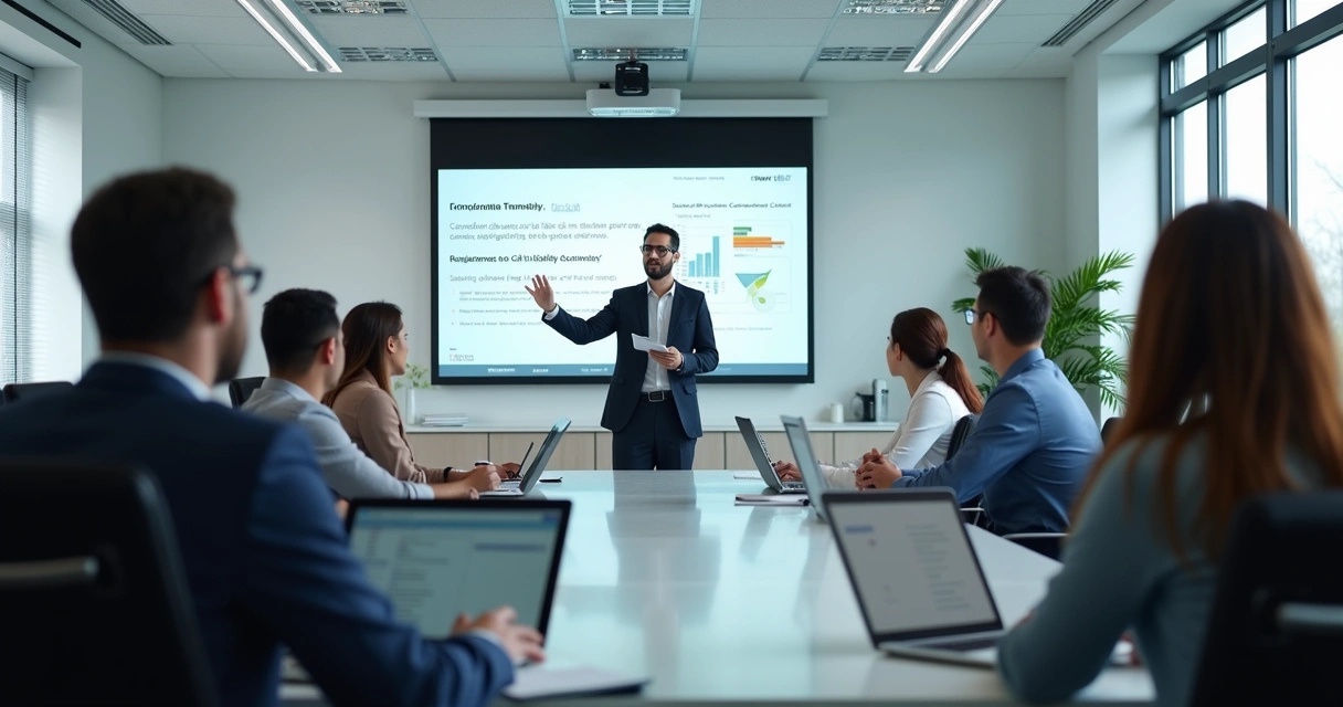 Treinamento corporativo para equipe de administradora 