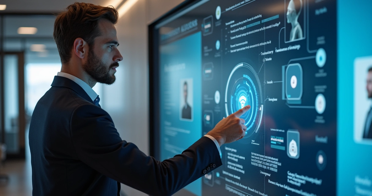 Corretor de imóveis aprende com assistente virtual em treinamento digital 
