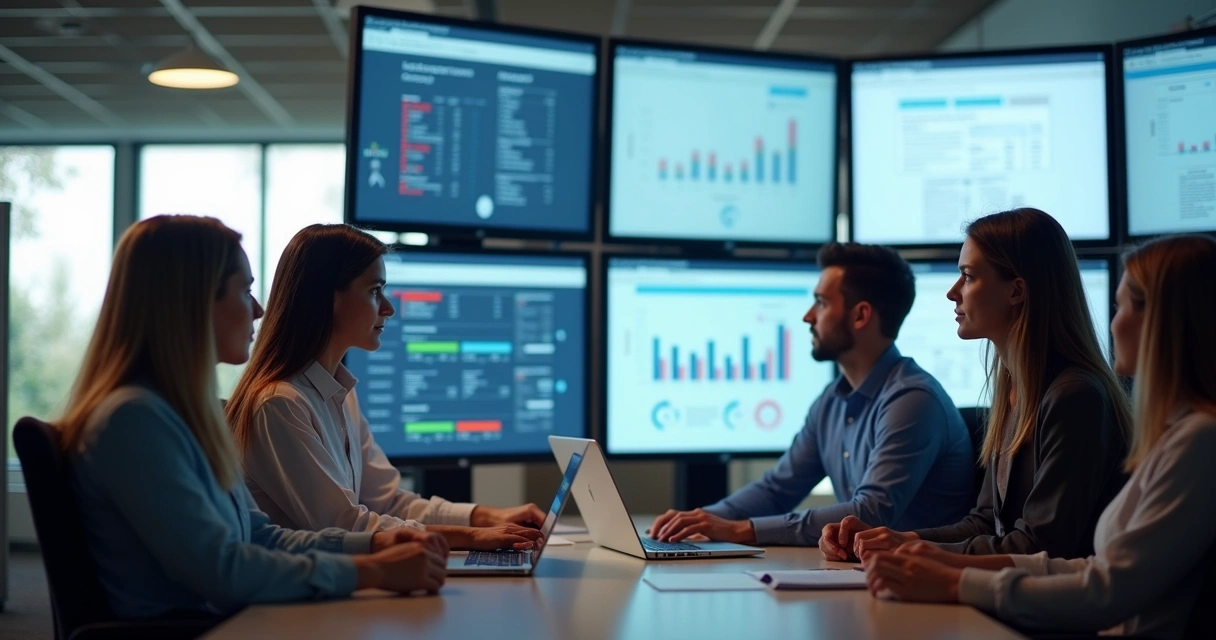 Equipe passando por treinamento digital de atendimento omnichannel 