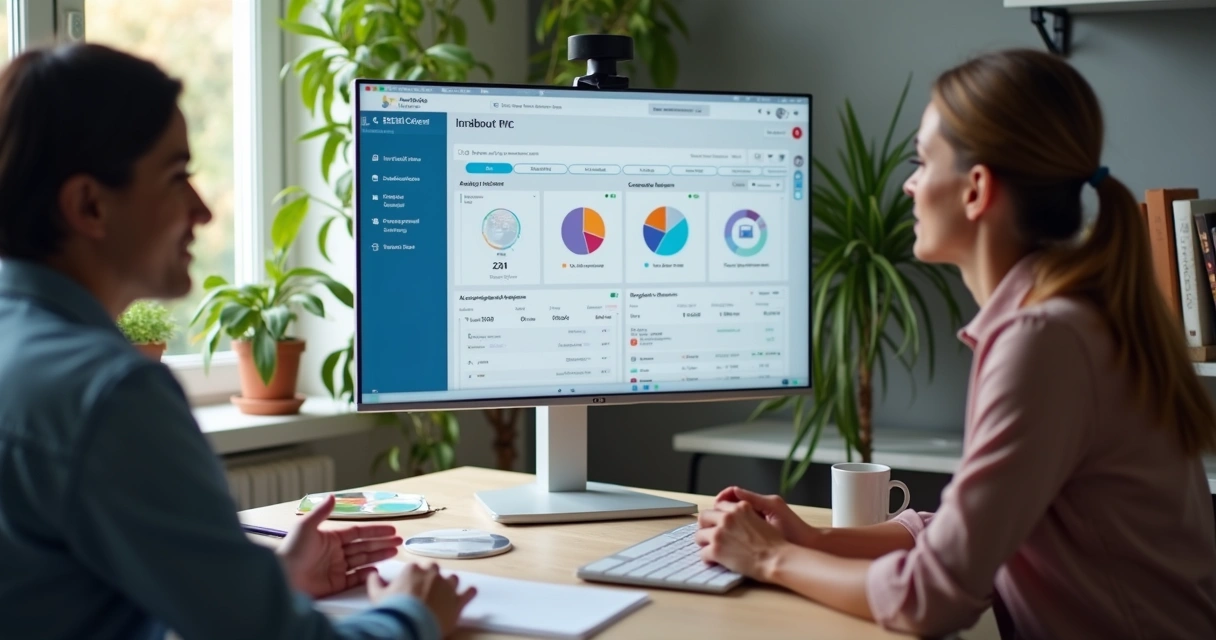 Treinamento online em ambiente remoto com tela compartilhada 