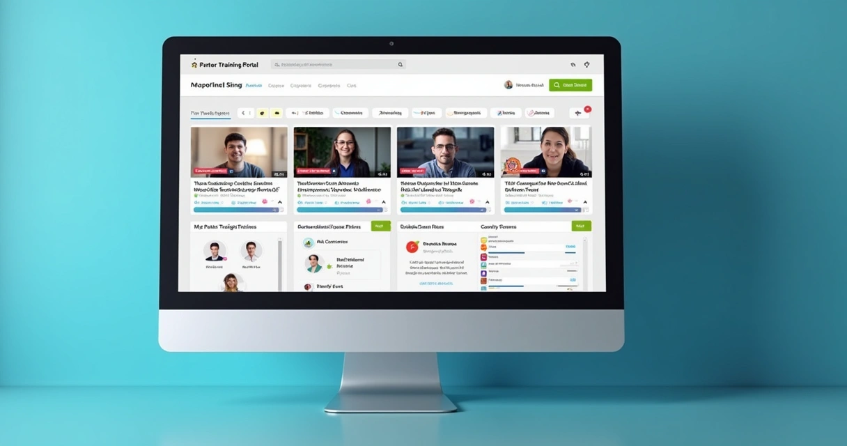 Portal de treinamentos para parceiros com vídeos e certificados digitais 