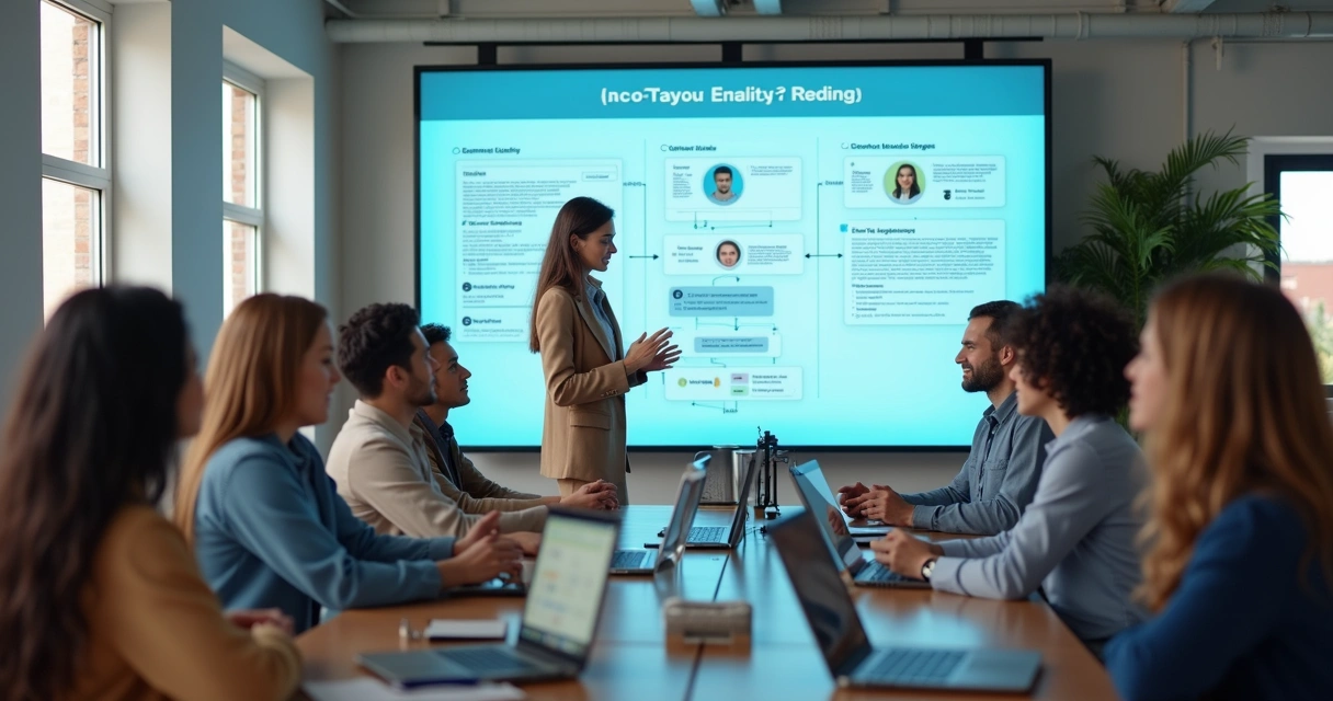 Equipe de atendimento sendo treinada em ambiente digital 