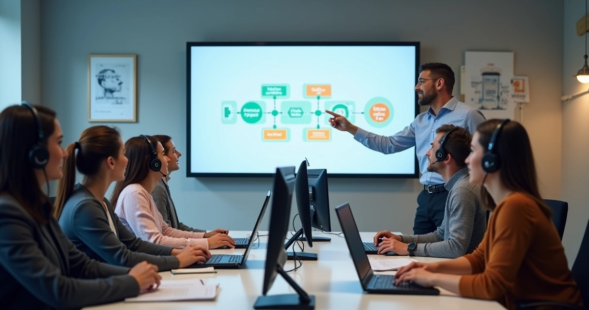 Treinamento de equipe de atendimento pronta para atuar em call center 