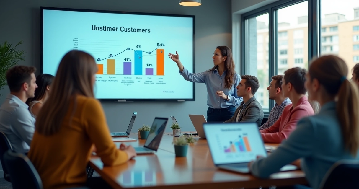 Equipe reunida em treinamento de atendimento digital 