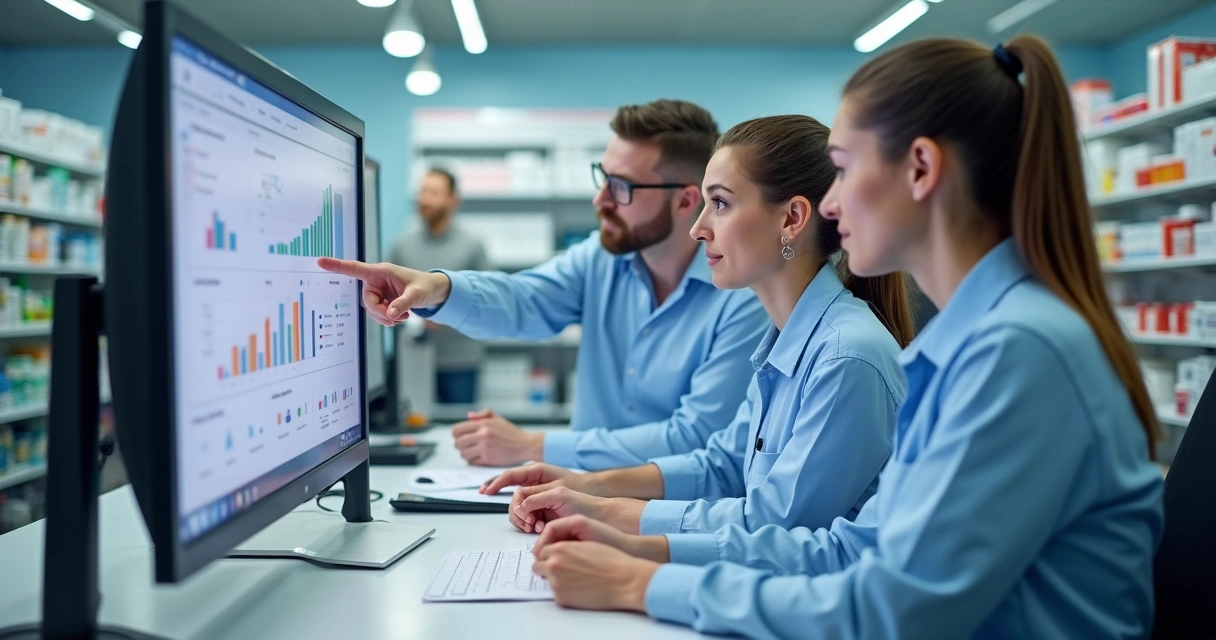 Treinamento de equipe em farmácia utilizando sistema digital