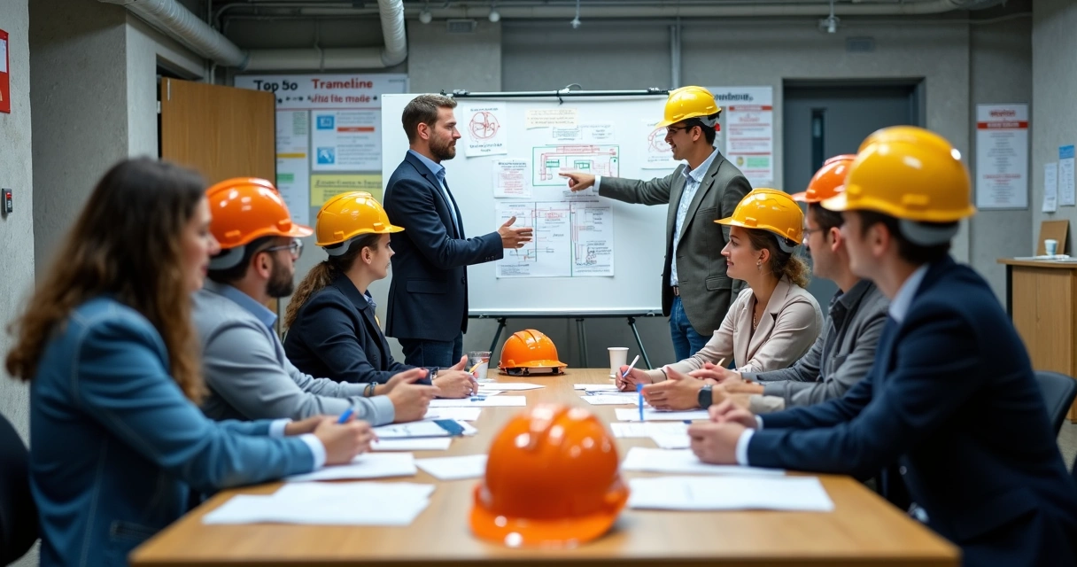 Treinamento de equipe sobre Kaizen 