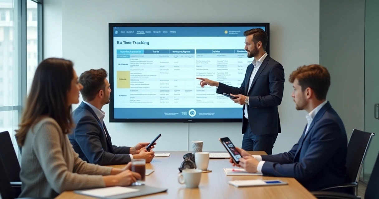 Equipe de RH treinando funcionários sobre sistema de ponto 