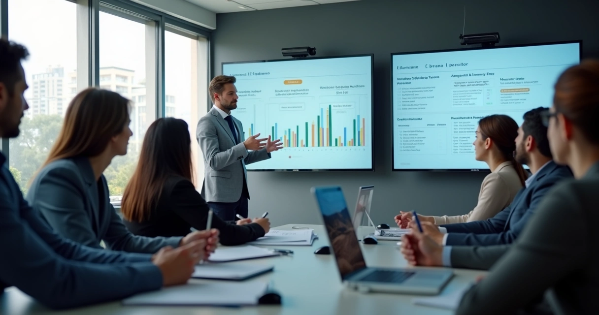 Time comercial em treinamento prático 