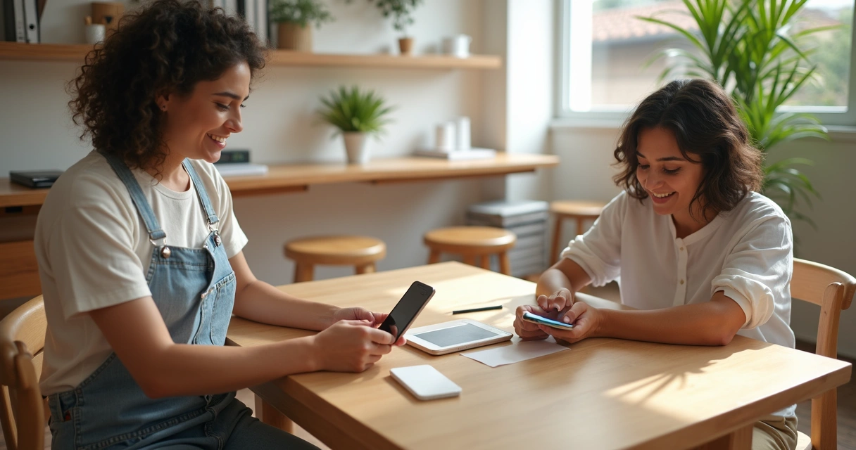 Equipe de vendas pequena reunida discutindo metas escritas em quadro branco