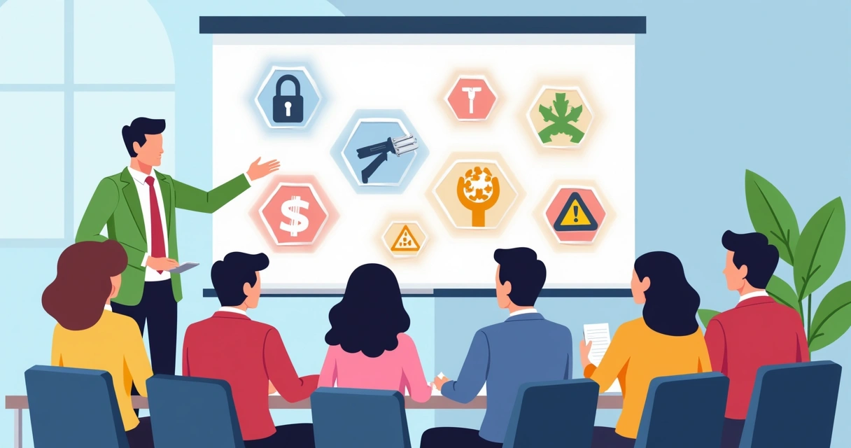 Líder treinando equipe em sala de assistência técnica