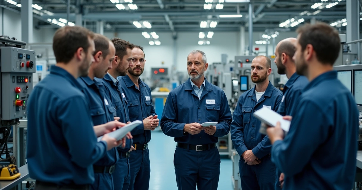 Treinamento prático em ambiente industrial