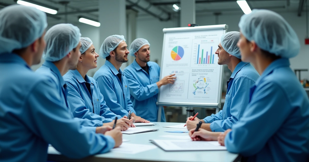 Treinamento de funcionários em indústria de alimentos 
