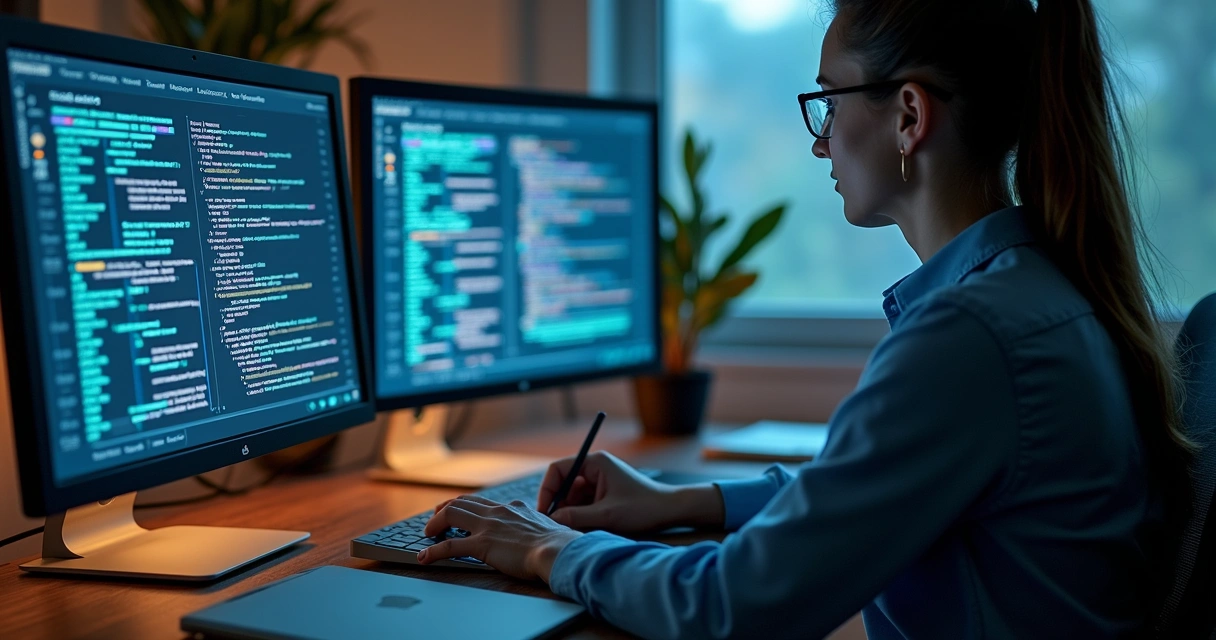 Profissional treinando agente de IA para atendimento 