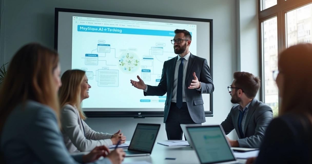 Treinamento de IA em consultório para pequena empresa 