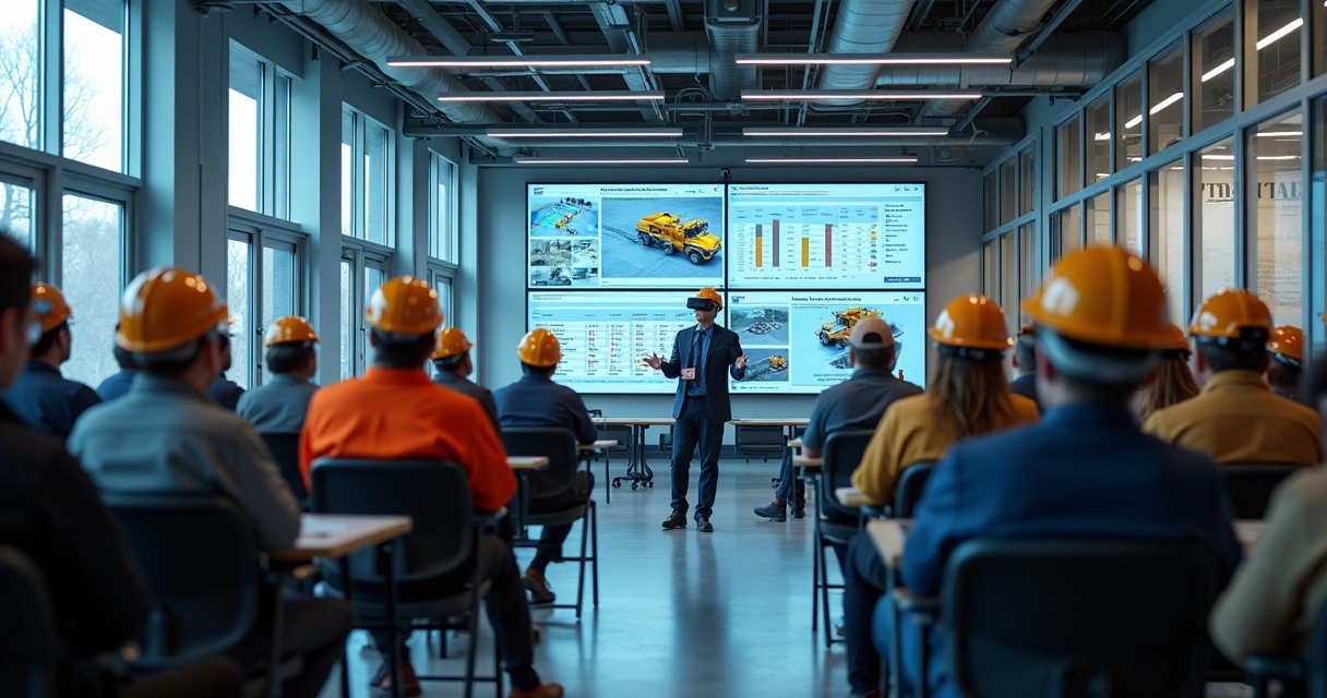 Colaboradores participando de treinamento imersivo de segurança
