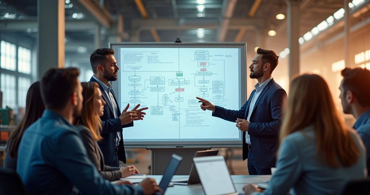 Treinamento conjunto de equipes SDR e vendas em ambiente industrial 