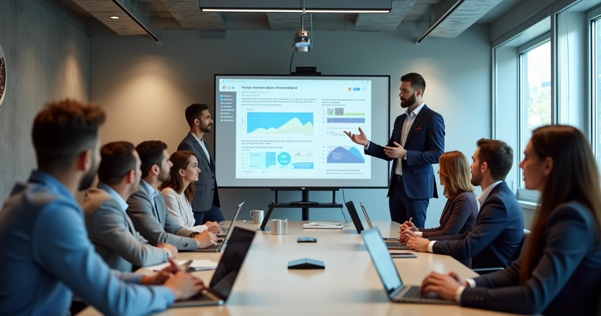 Treinamento interno com líderes e colaboradores 