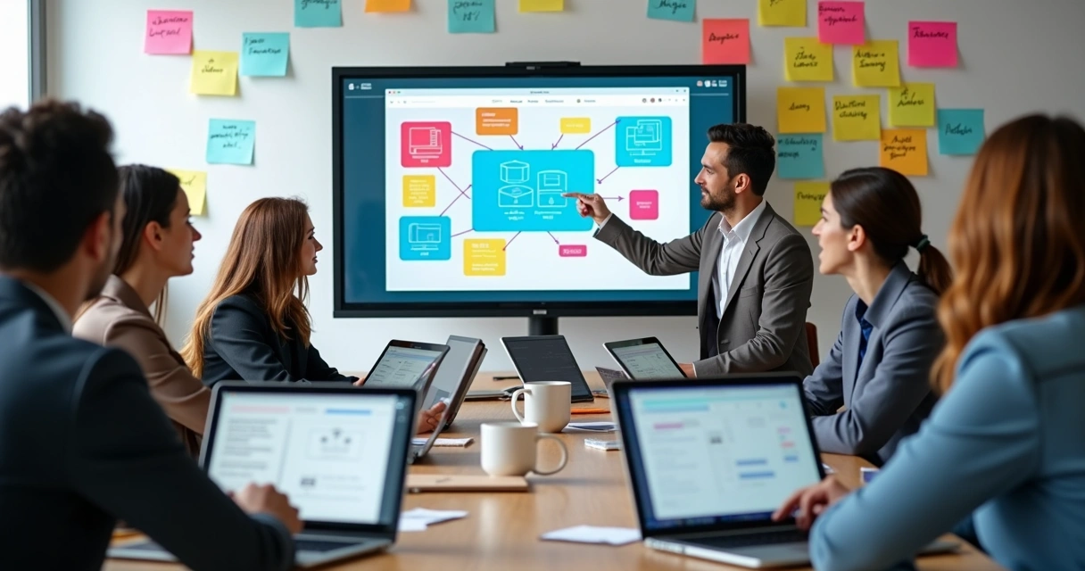 Treinamento prático de equipe em plataforma no-code 