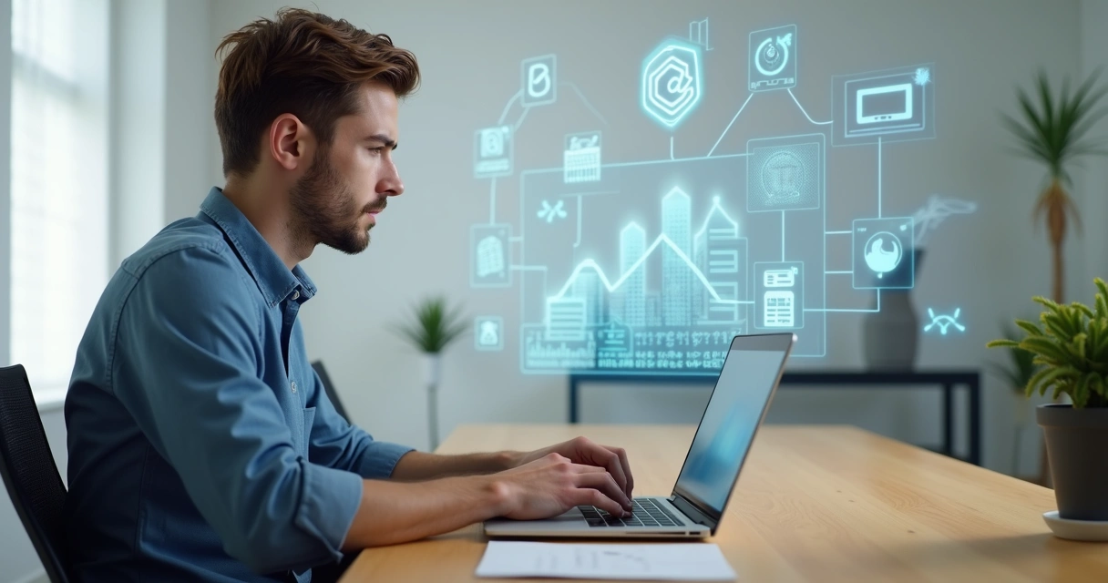 Novo colaborador estudando NR-01 em notebook 