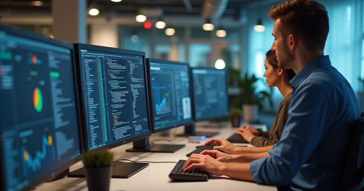 Ambiente virtual com colaboradores em treinamento corporativo 