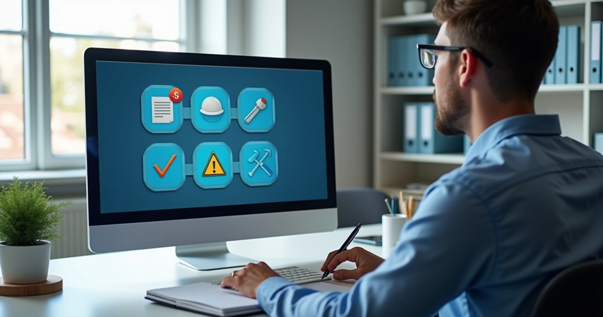 Colaborador em treinamento online de segurança no trabalho