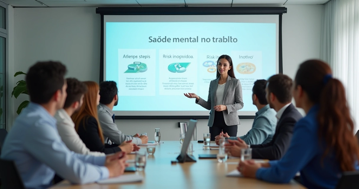 Treinamento de saúde mental em empresa 