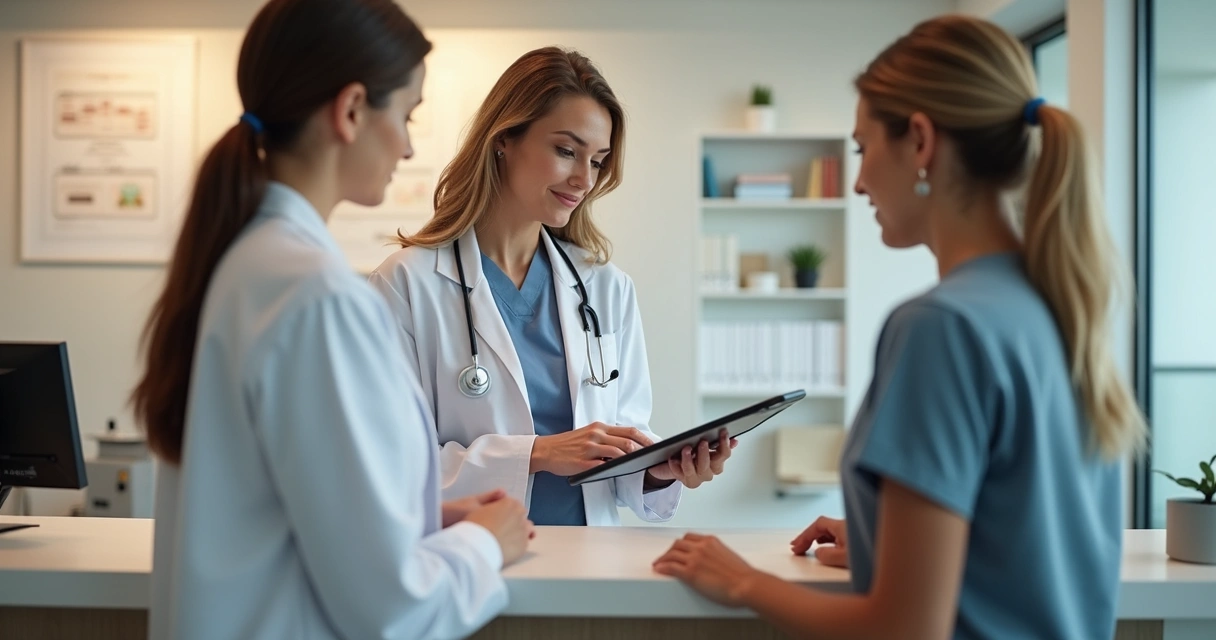 Treinamento de recepção em clínica médica 