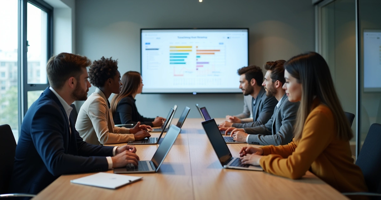 Equipe de RH treinando novos colaboradores sobre controle de ponto digital 