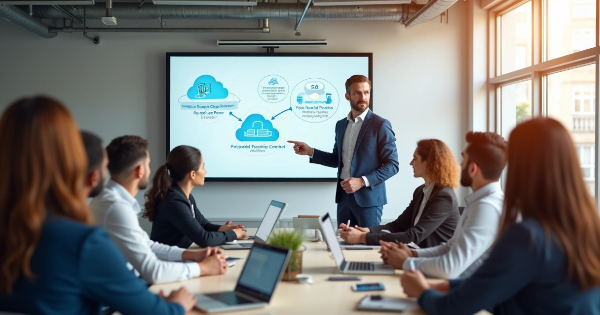 Treinamento em segurança de dados em escritório de contabilidade 