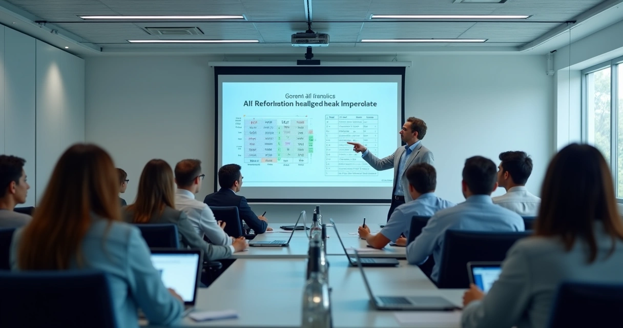Equipe de servidores sendo treinada para uso de IA 