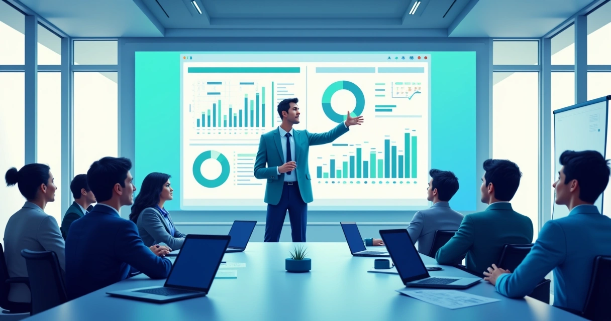 Profissionais participando de workshop sobre automação digital 