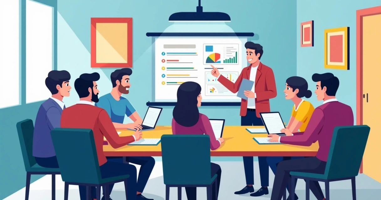 Treinamento de equipe usando sistema NexoOS no computador 
