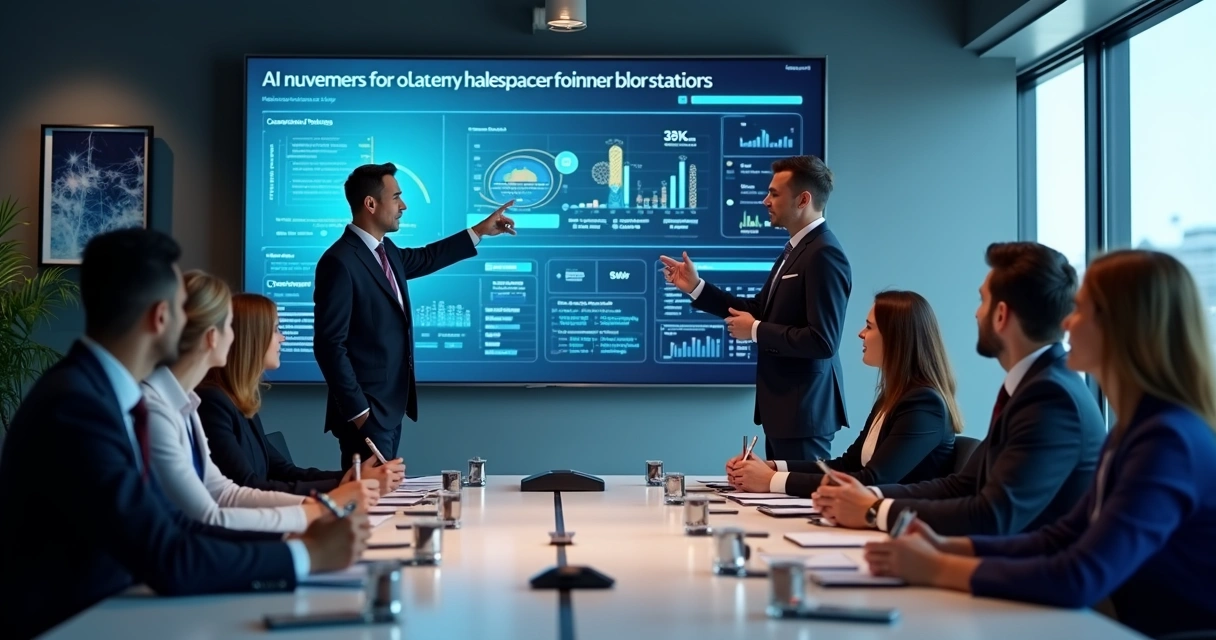 Treinamento de vendedores com IA em apresentação 