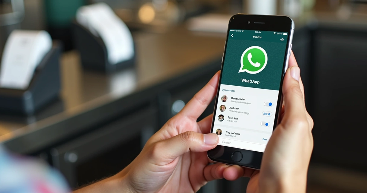 Garçom aprende fluxo no WhatsApp