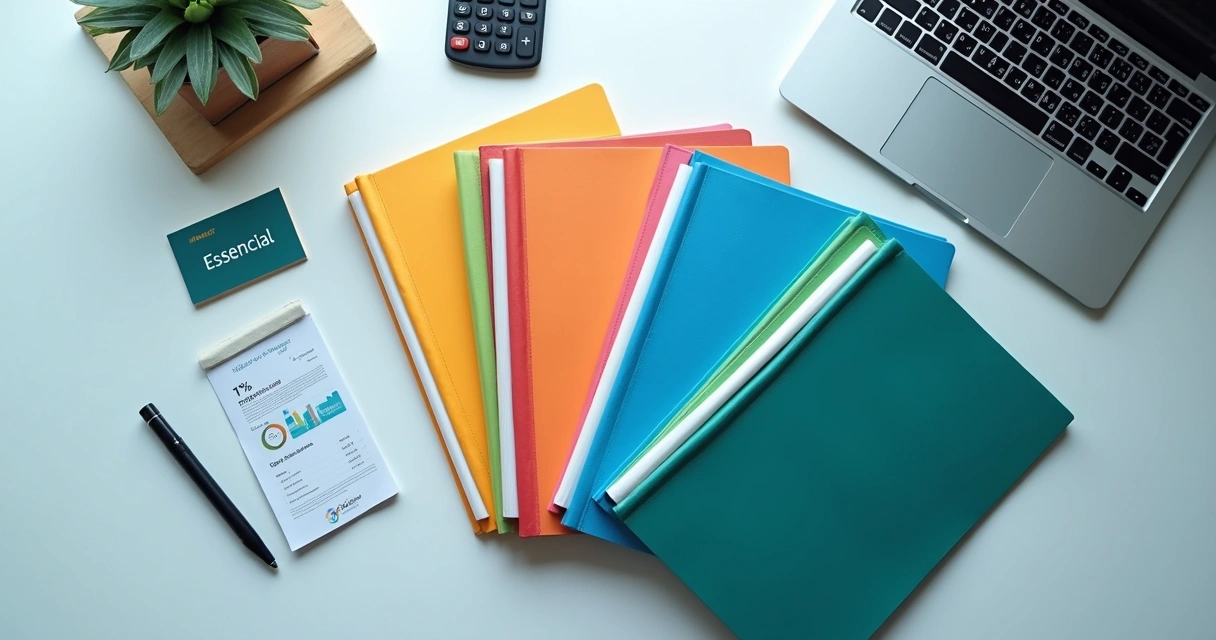 Três exemplos de planos de BPO financeiro organizados em colunas 