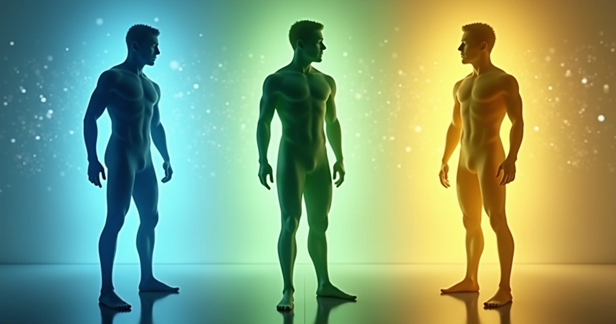 Representação visual dos três selfs humanos 