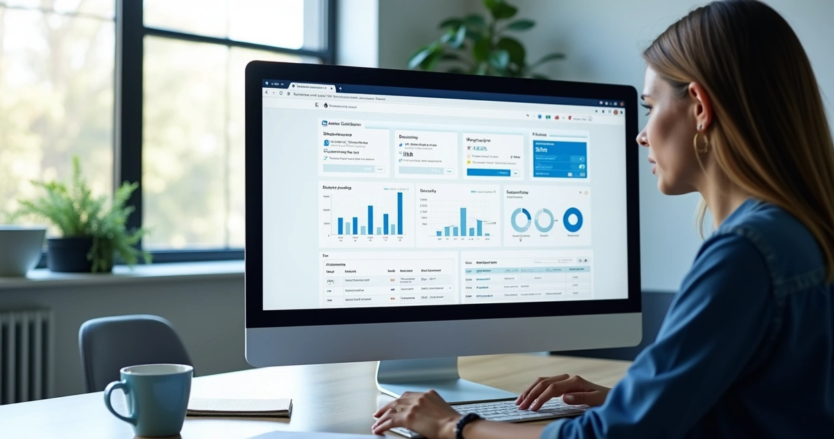 Tela com triagem digital de currículos e gráficos de seleção 