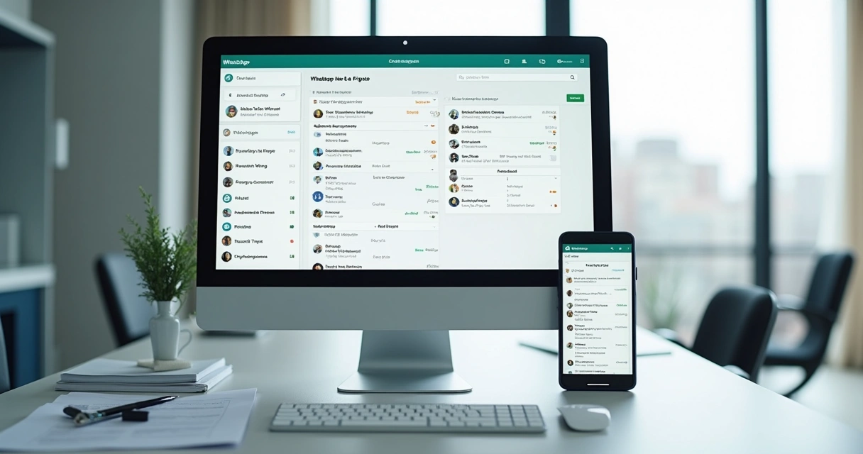 Tela de triagem de leads no WhatsApp em clínica