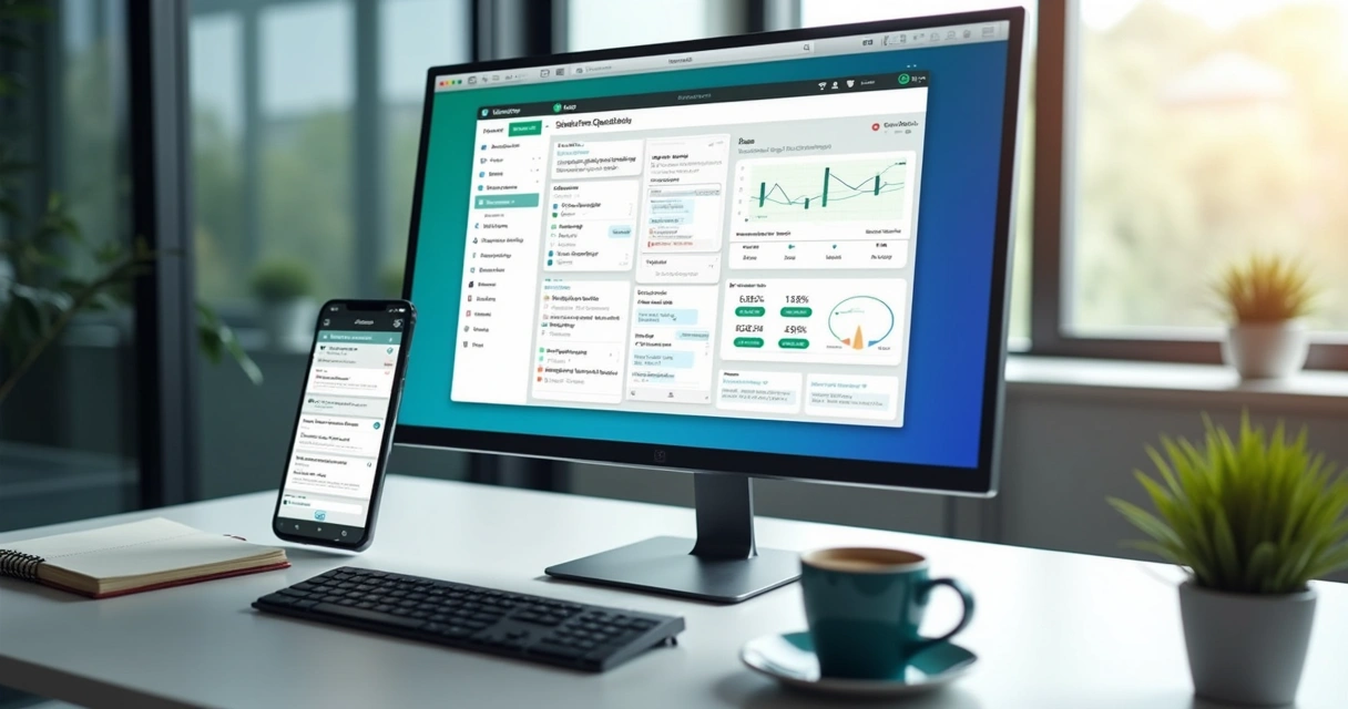 Painel com conversa no WhatsApp e dados de triagem comercial 
