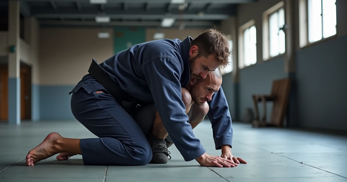 Triangle choke escape posture, stacking opponent