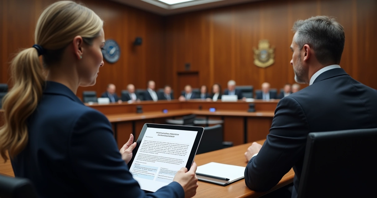Tribunal recebendo laudo de engenharia digitalizado 