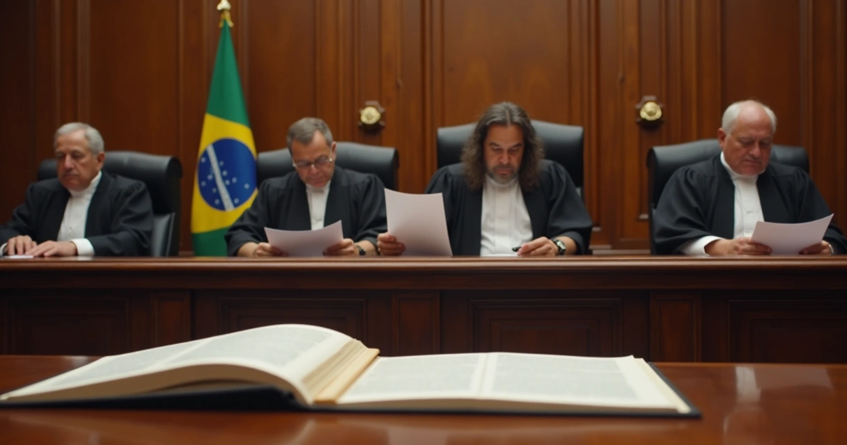 Sessão de tribunal superior julgando recurso sobre anulação de questão de concurso público