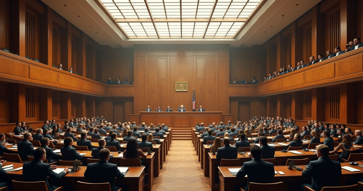 Sala de julgamento do Tribunal de Justiça de São Paulo