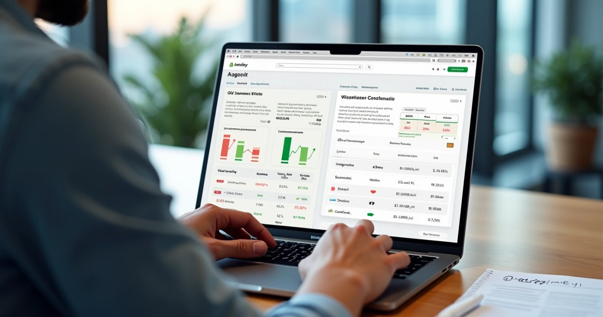 Comparação de custos ao trocar de gateway em loja virtual no notebook 