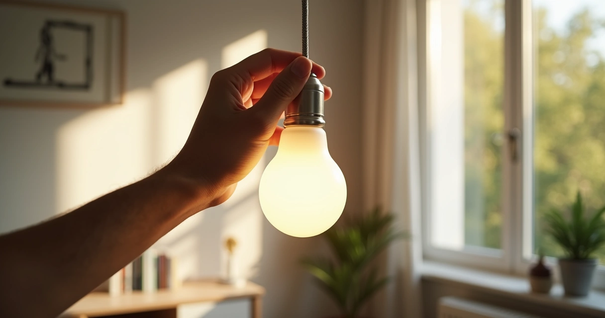 Troca de lâmpada antiga por LED