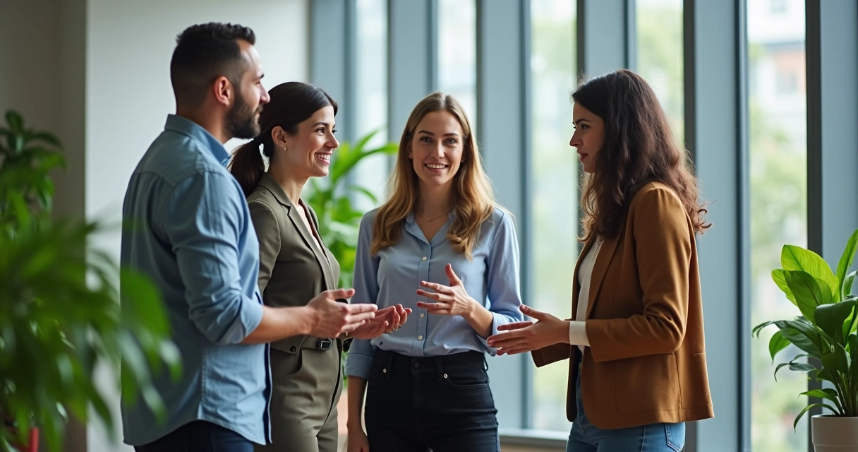 Teamwork with trust and open communication 