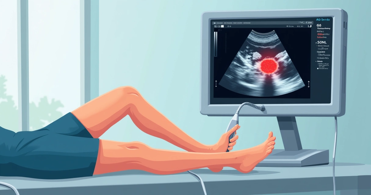 Diferenciando celulite verdadeira e pseudocelulite: sinais e marcadores biomoleculares 3 Ultrassom mostrando área inflamada em tecido subcutâneo