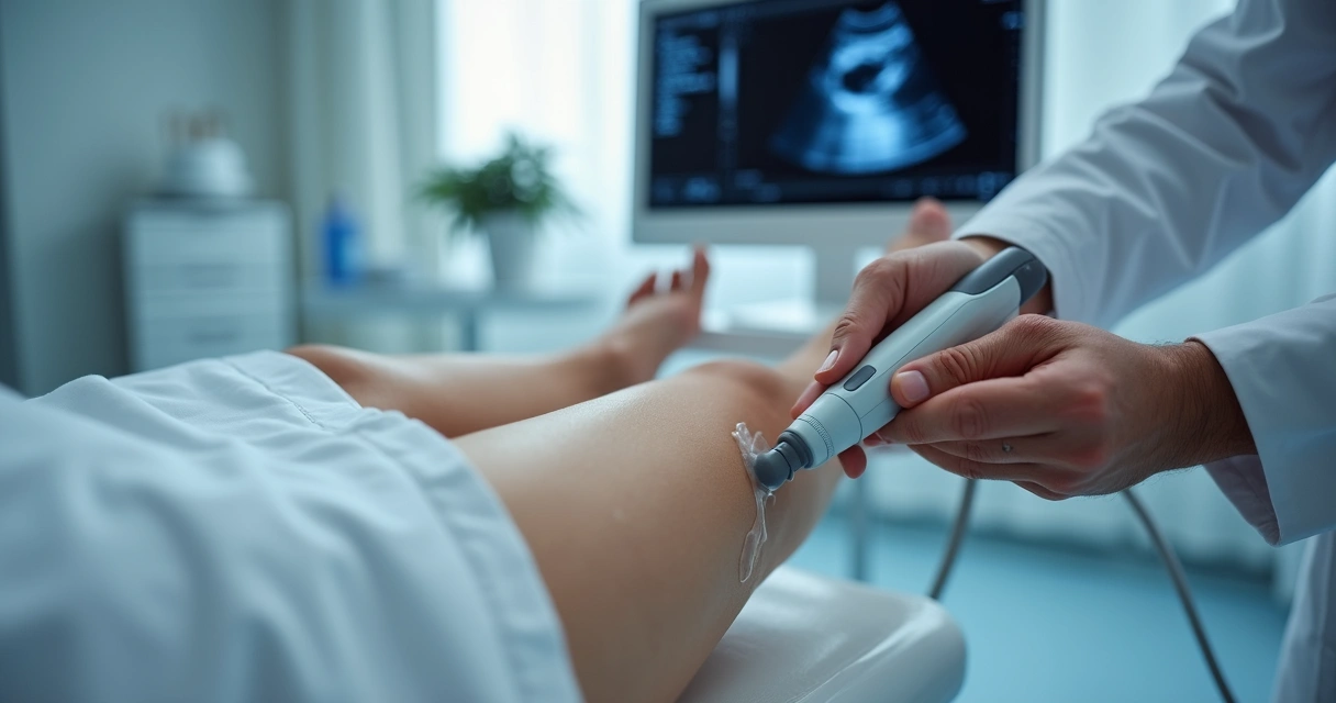 Exame de ultrassom vascular nas pernas 